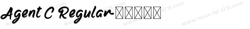 Agent C Regular字体转换